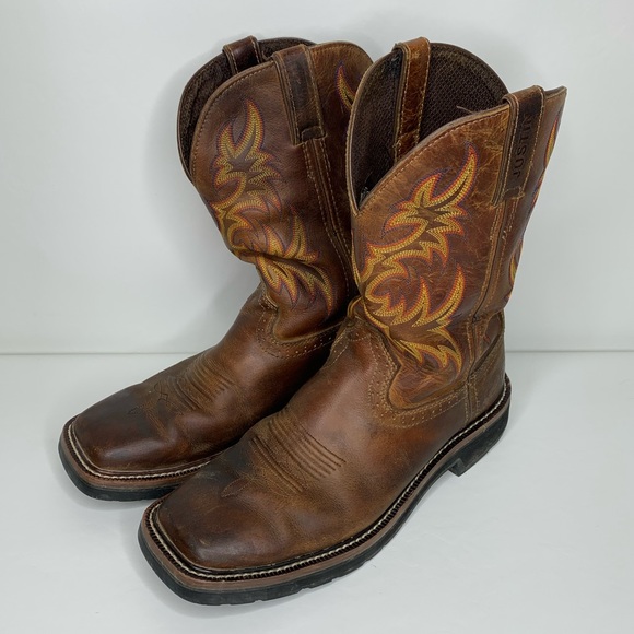 justin stampede square toe